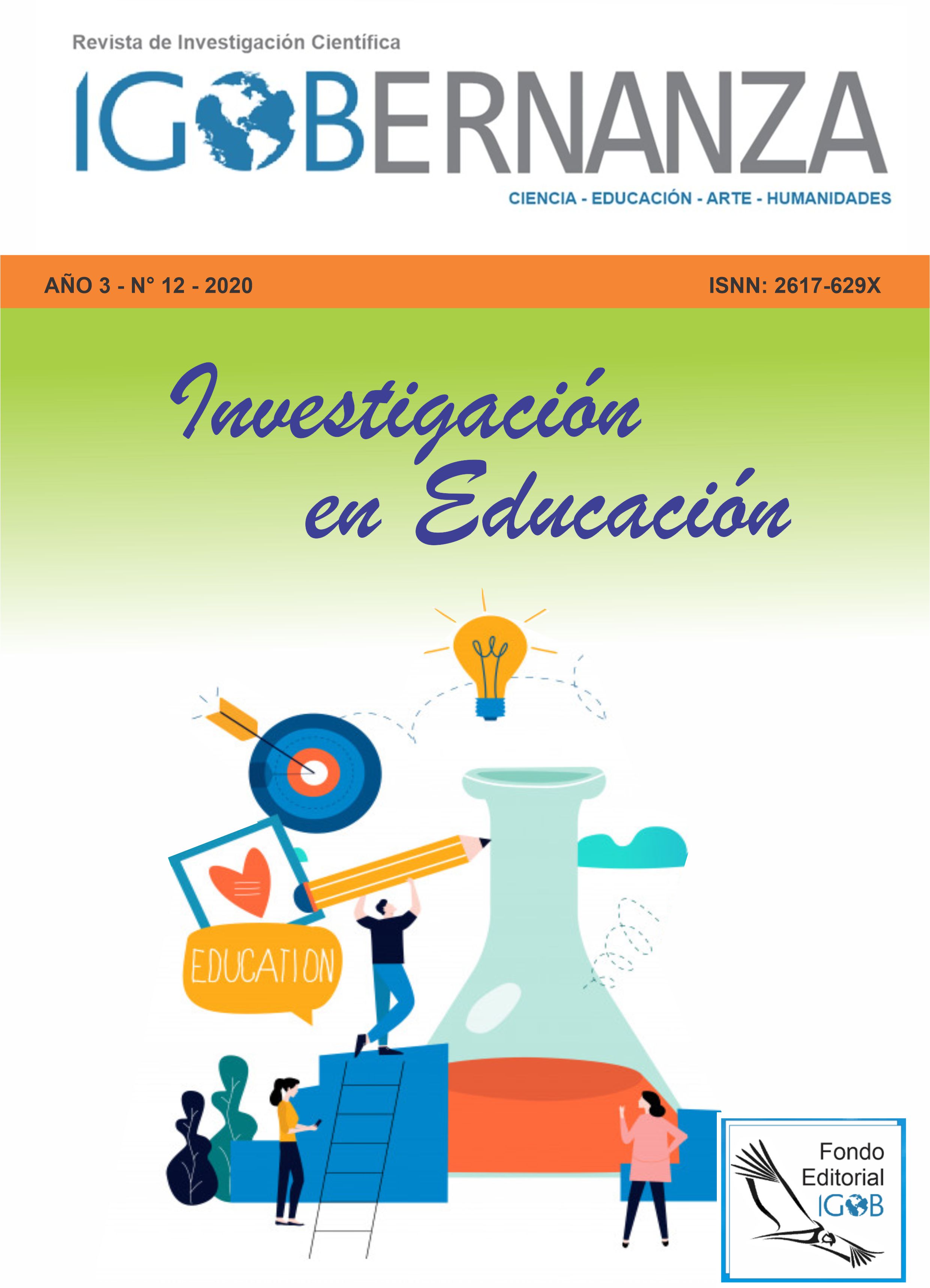 					Ver Vol. 3 Núm. 12 (2020): Investigación Educativa
				