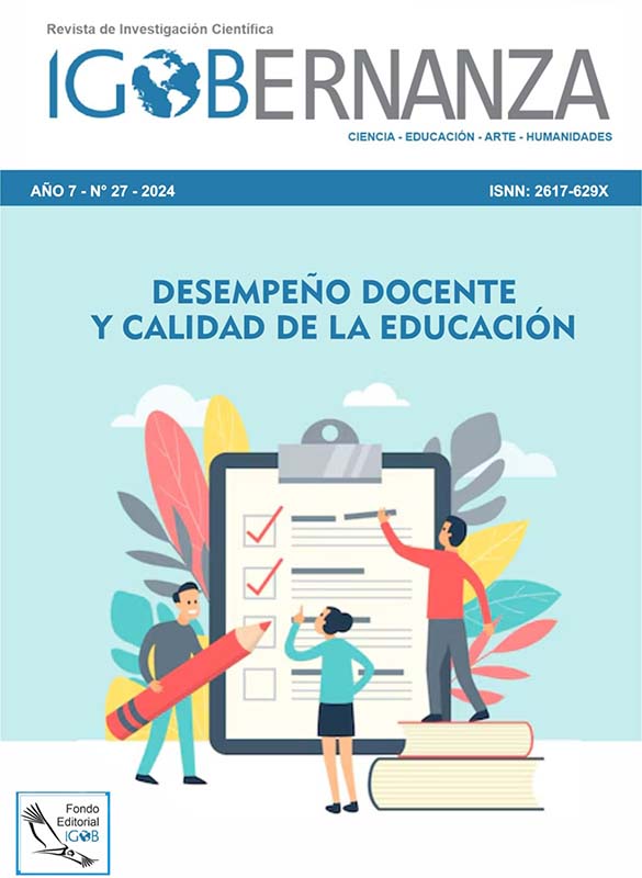 					Ver Vol. 7 Núm. 27 (2024): Desempeño docente y calidad de la educación
				